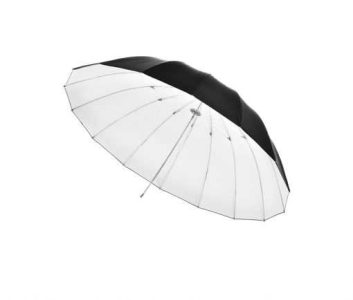 برسی چتر 180 سانتی داخل سفید Reflector black & white umbrella