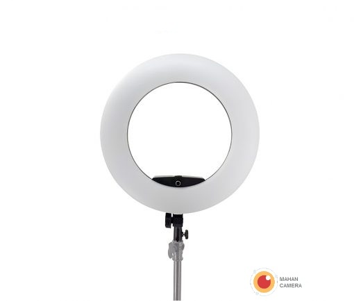 برسی رینگ لایت عکاسی بلوتوث دار Ring Light FA-480 با صفحه نمایش