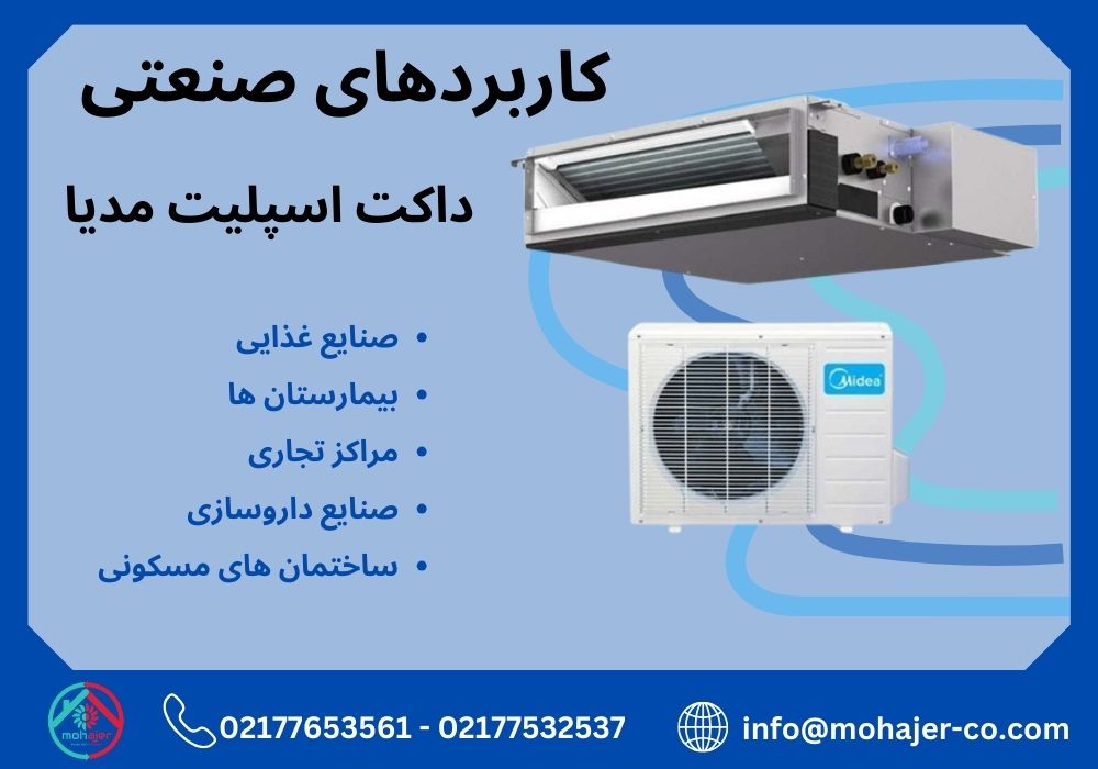 کاربردهای صنعتی داکت اسپلیت مدیا