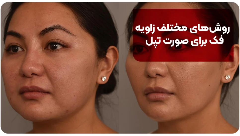 جراحی زیبایی | پوست روشهای مختلف زاویه فک برای صورت تپل