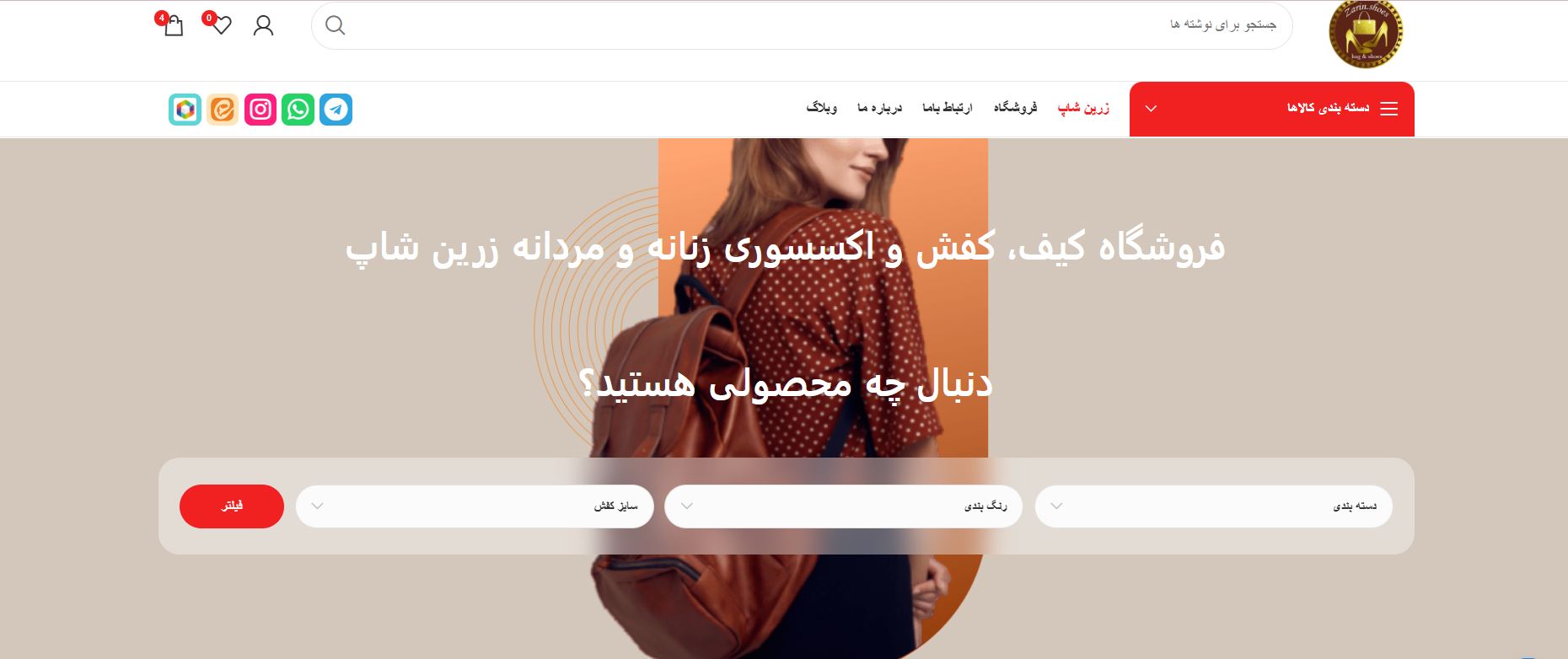 زرین شاپ، انتخاب اول بانوان خوش سلیقه برای کیف و کفش زنانه