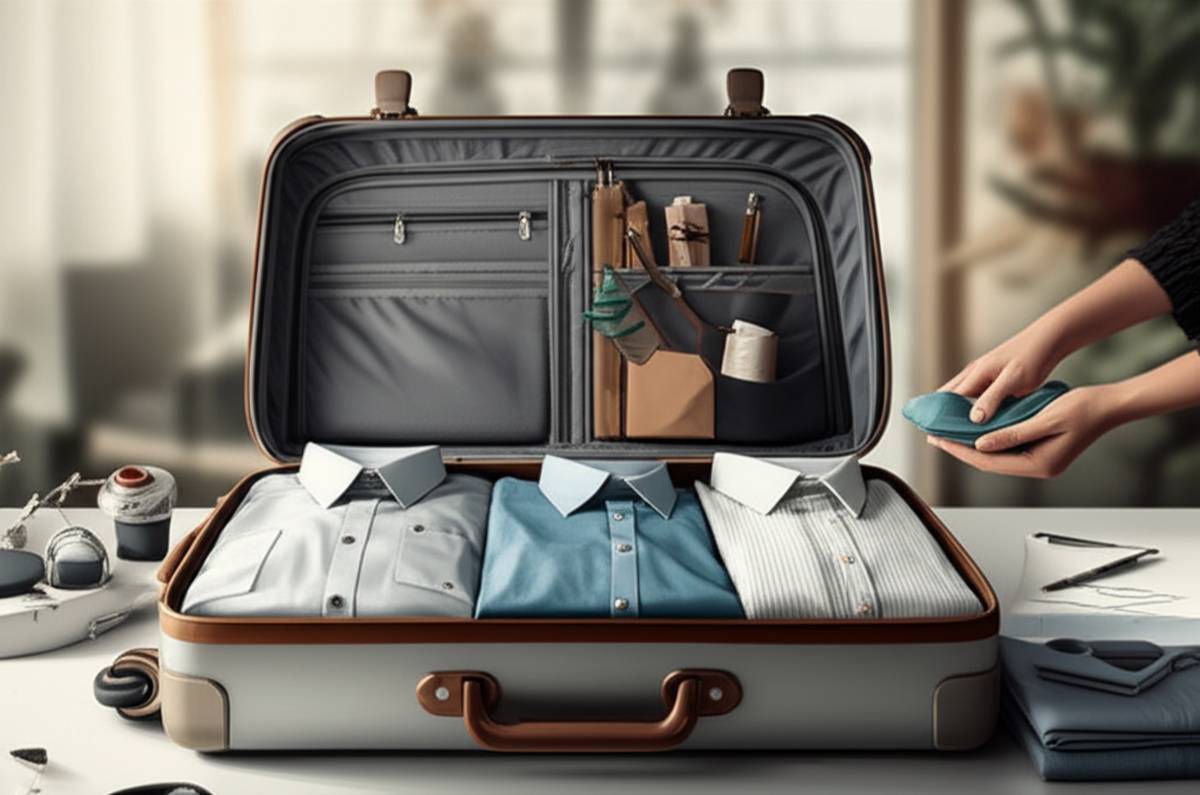 نحوه بستن چمدان | چیدمان لباس: حداکثر فضا و بدون چروک