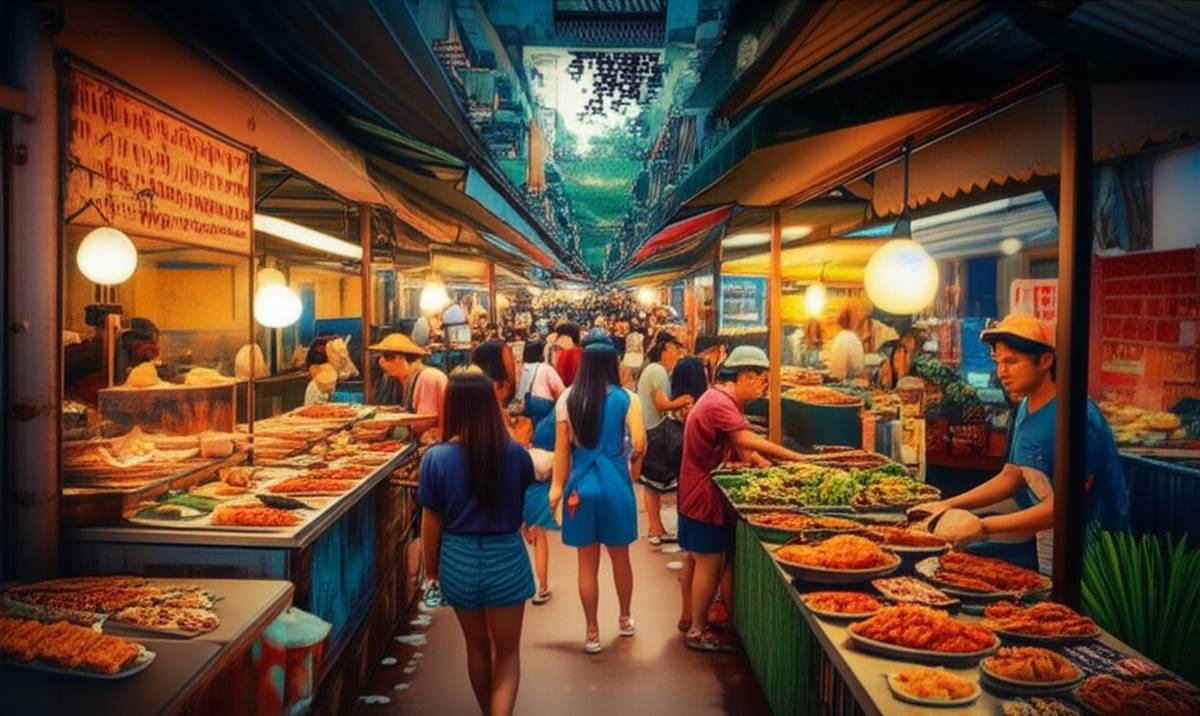 رستوران سامان اسلام بانکوک | بزرگترین بازار هفتگی