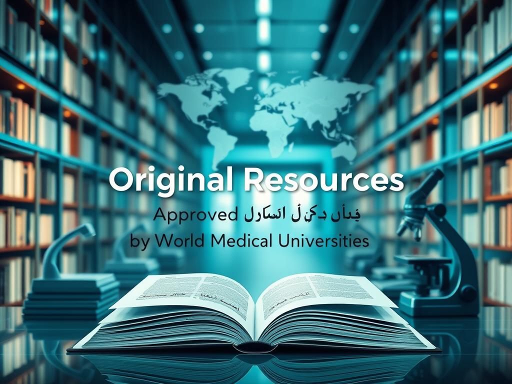 منابع اورجینال مورد تایید دانشگاه‌های پزشکی جهان